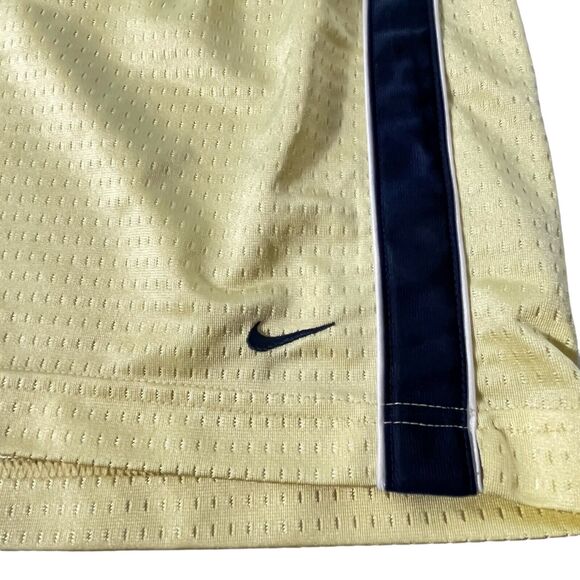 Nike Women's Large 12-14 Running Athletic Shorts Yellow & Navy RN56323 CA05553 - Picture 4 of 10